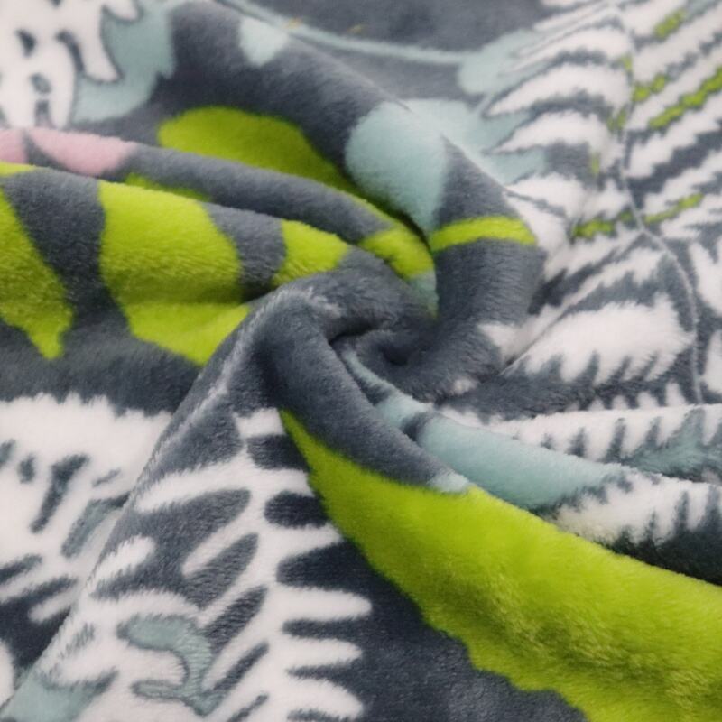 Tropical Plant Printing Flannel Fabric manufacture