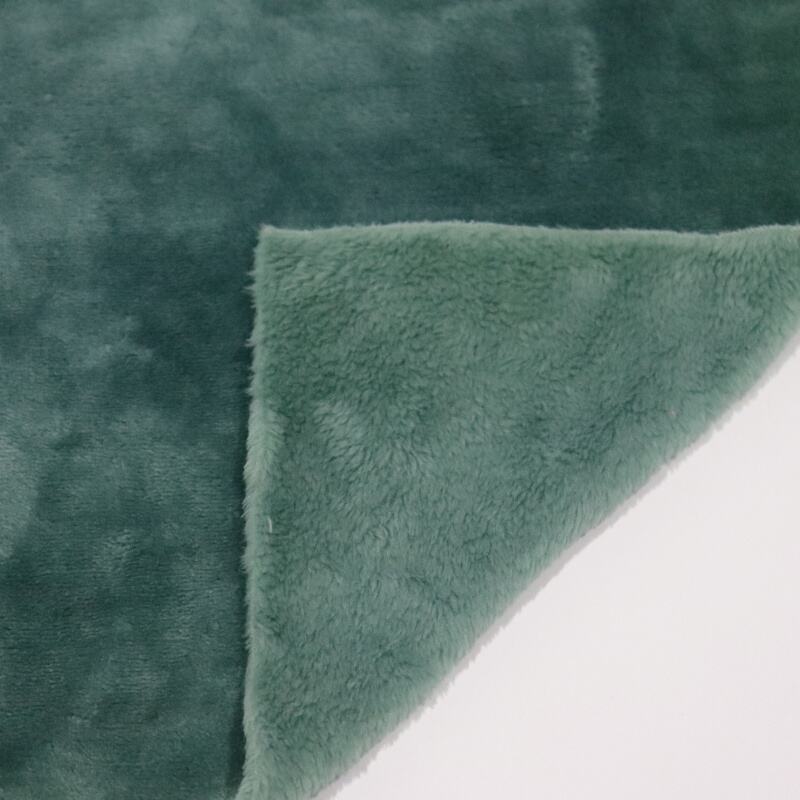 Green Dyeing Flannel Fleece Fabric details