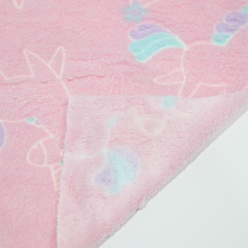 Lovely Unicorn Glow In The Dark Flannel Fabric supplier