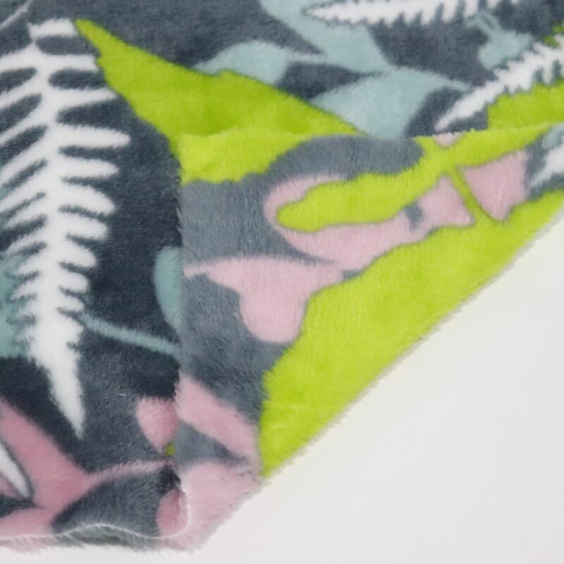 Tropical Plant Printing Flannel Fabric details