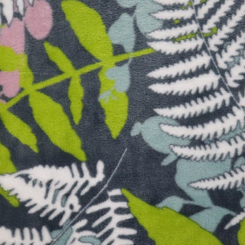 Tropical Plant Printing Flannel Fabric factory