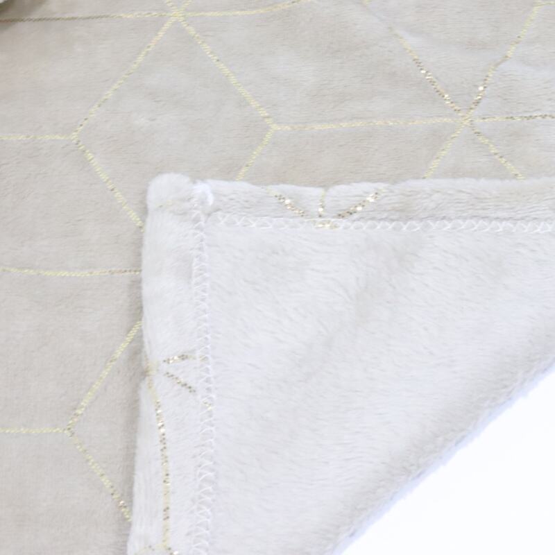 Geometry Pattern With Foil Flannel Blanket details