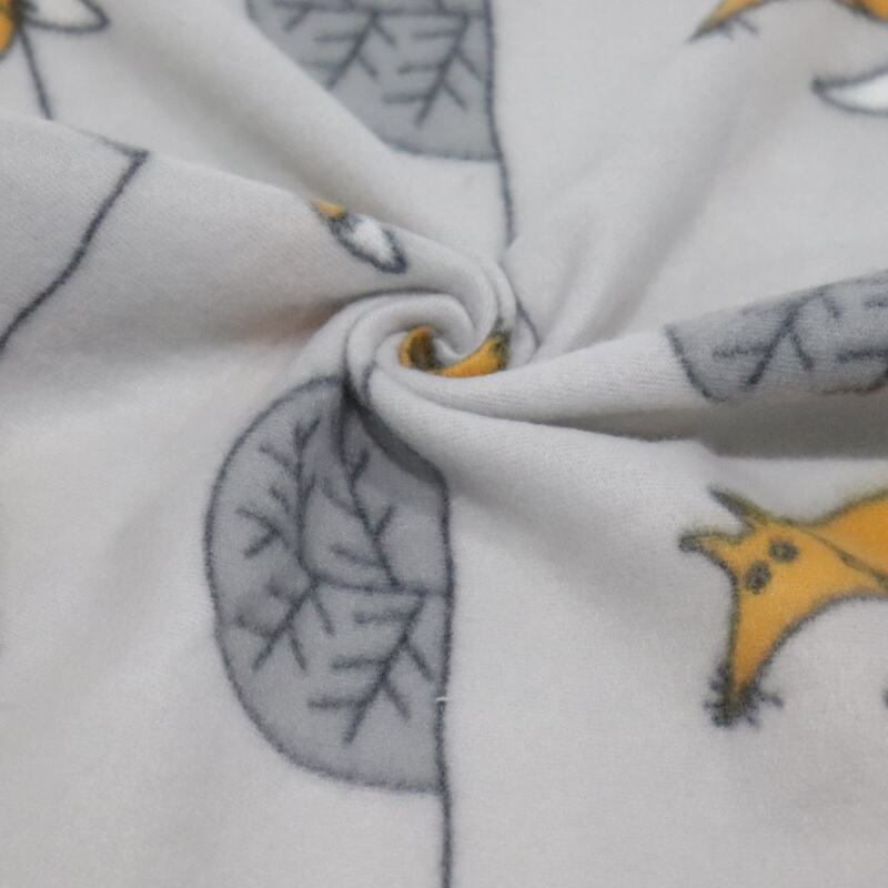 Funny Fox And Trees Printing Polar Fleece Fabric manufacture