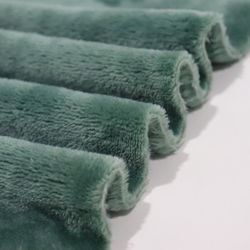 Green Dyeing Flannel Fleece Fabric details