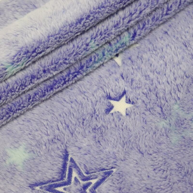 Star Glow In The Dark Flannel Fabric supplier