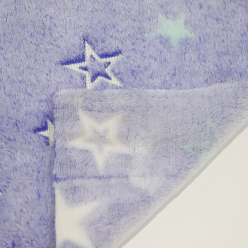 Star Glow In The Dark Flannel Fabric manufacture