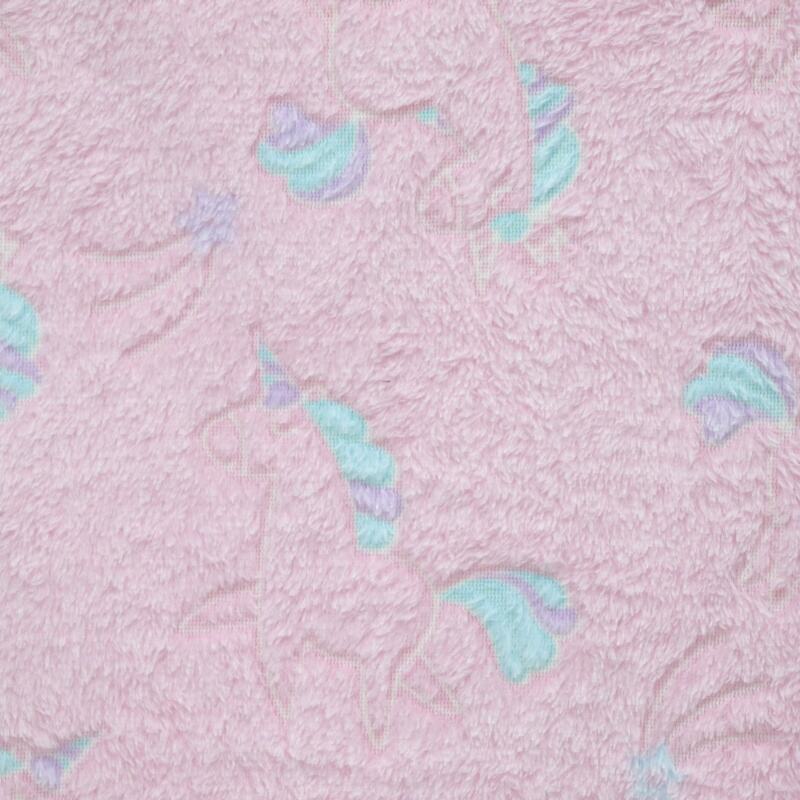 Lovely Unicorn Glow In The Dark Flannel Fabric factory