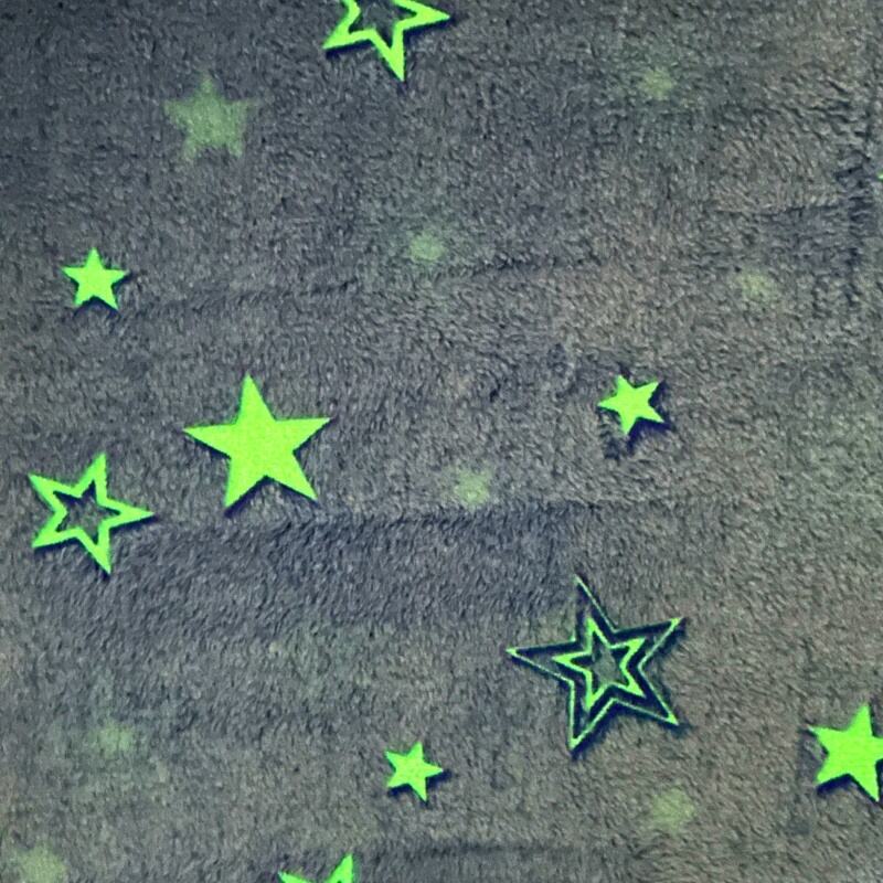 Star Glow In The Dark Flannel Fabric factory