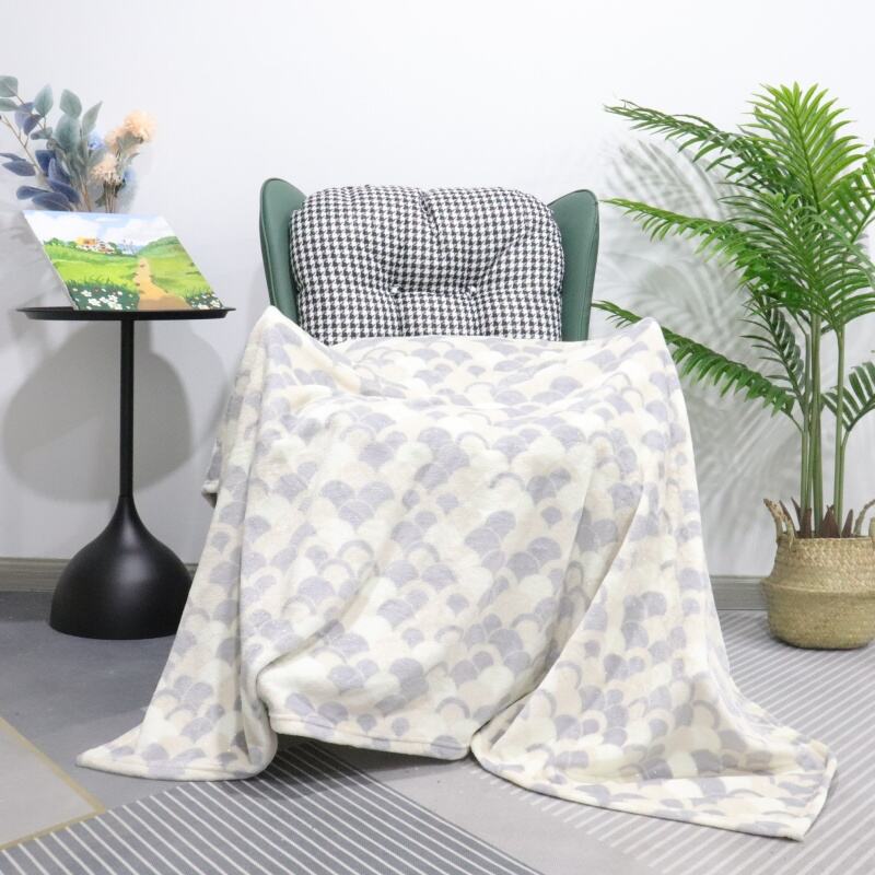 Scale Pattern With Foil Flannel Blanket supplier