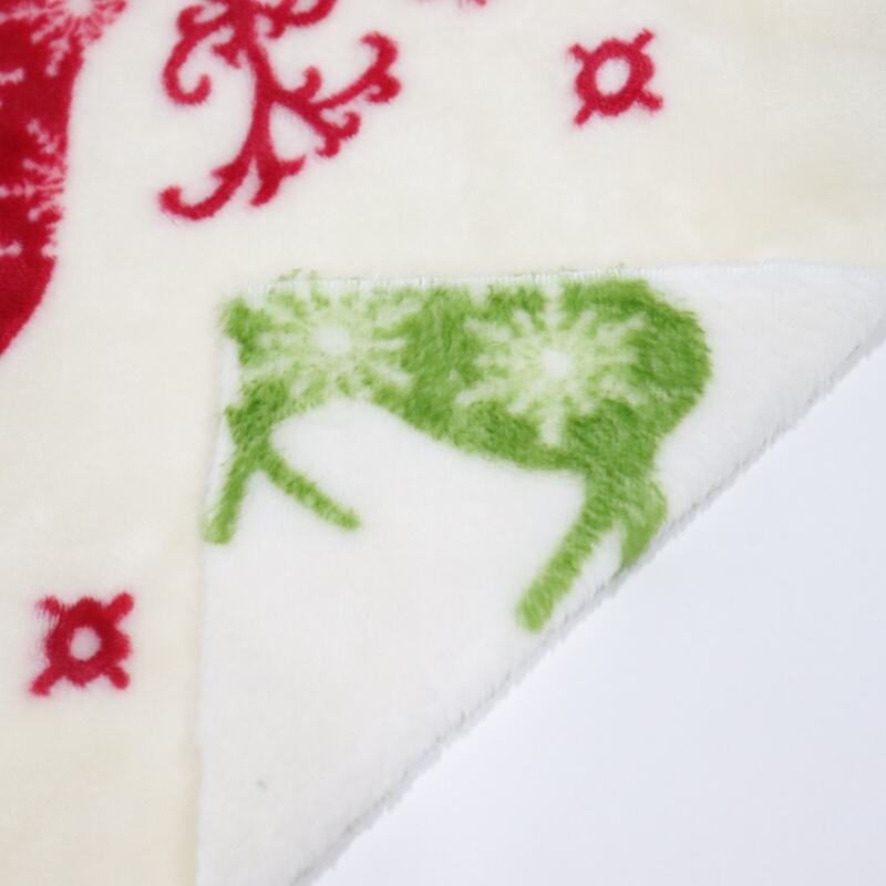 Elk Pattern Printing Flannel Fabric supplier