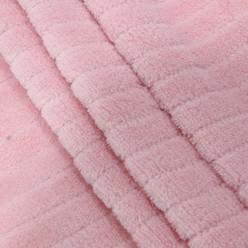 Little Stripes Jacquard Coral Fleece Fabric factory