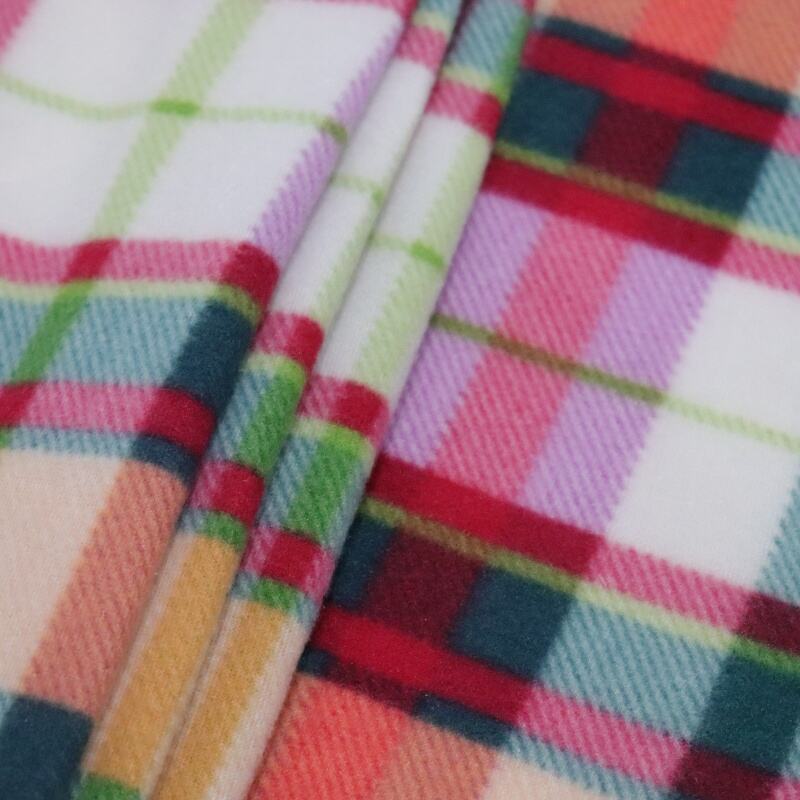 Colorful Stripes Printing Polar Fleece Fabric supplier