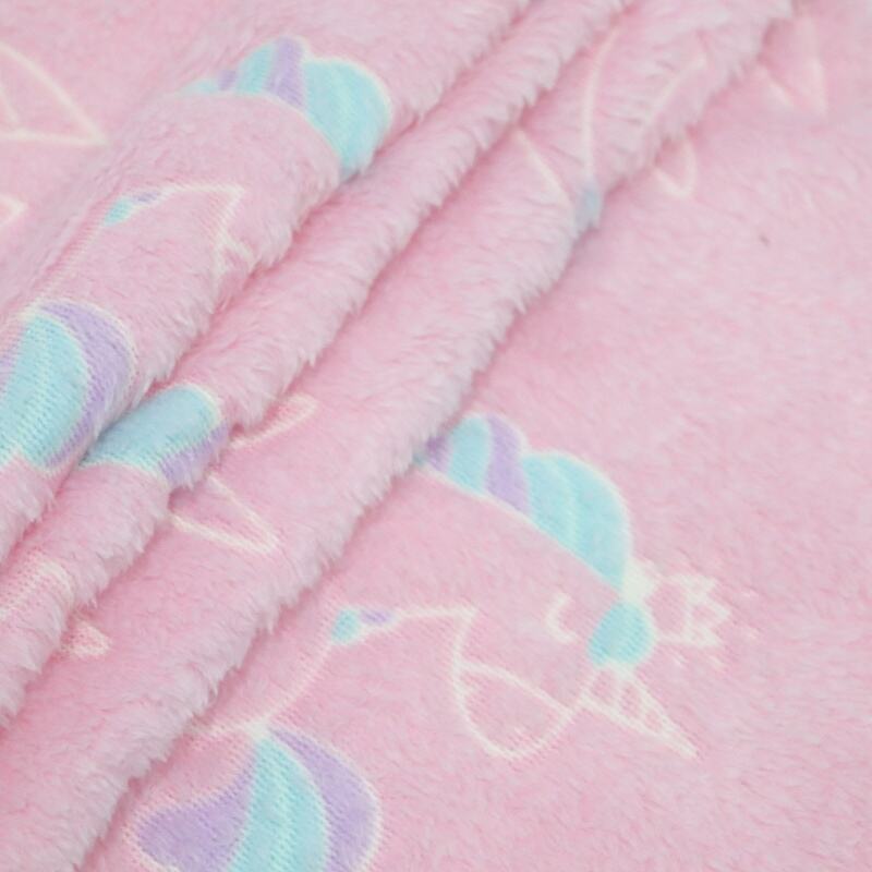 Lovely Unicorn Glow In The Dark Flannel Fabric manufacture