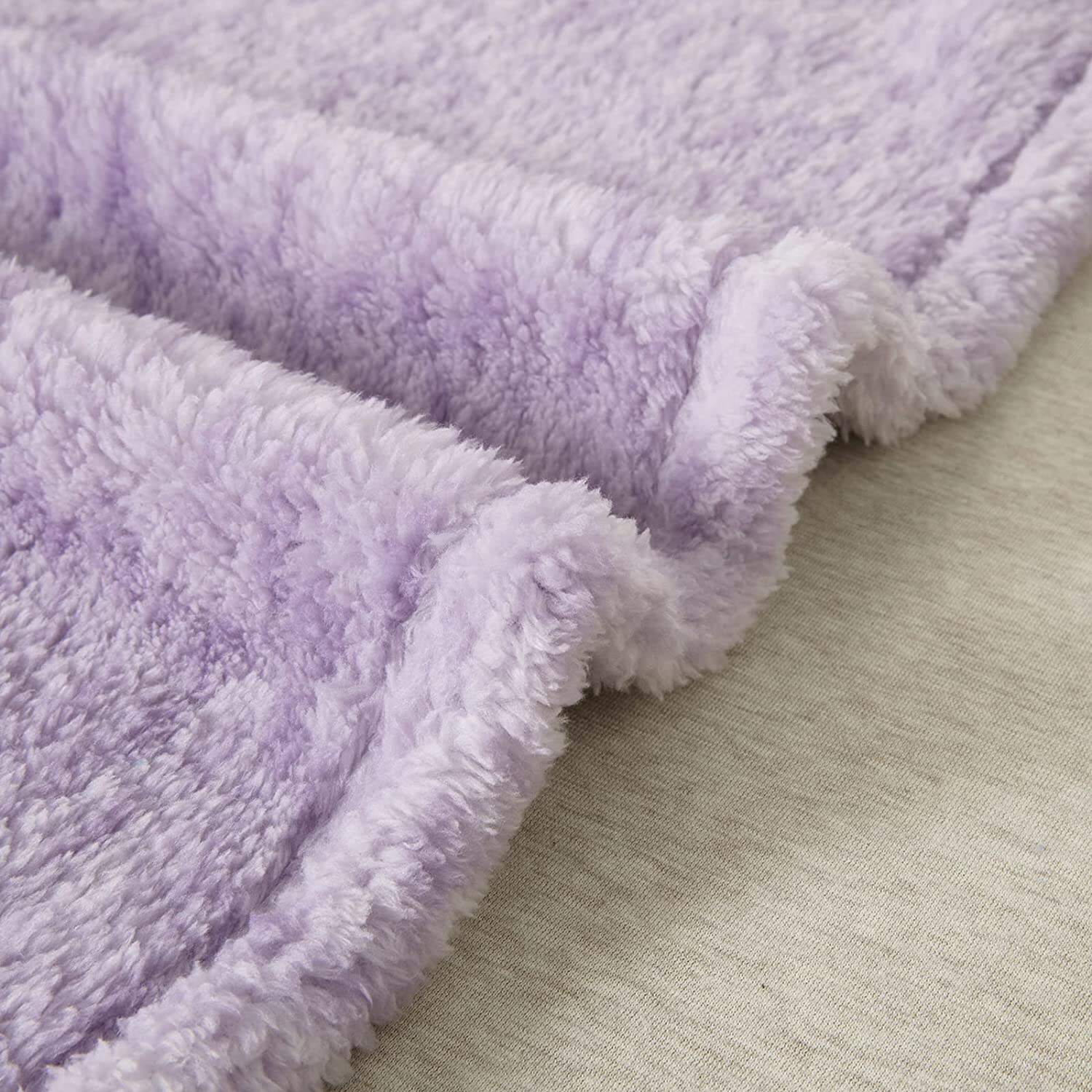 High Quality Nice Price 100% Polyester Two Side Brushed Fluffy Sherpa Blanket Thick Winter Plush Sherpa Throw Blanket supplier