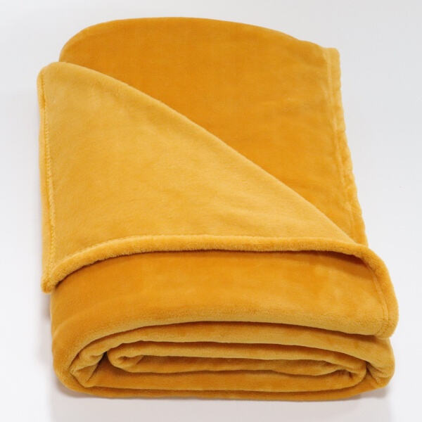 Stay Warm and Stylish with Our Soft Orange Blanke