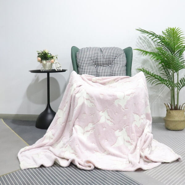 Stay warm and stylish with a trendy coral throw blanke