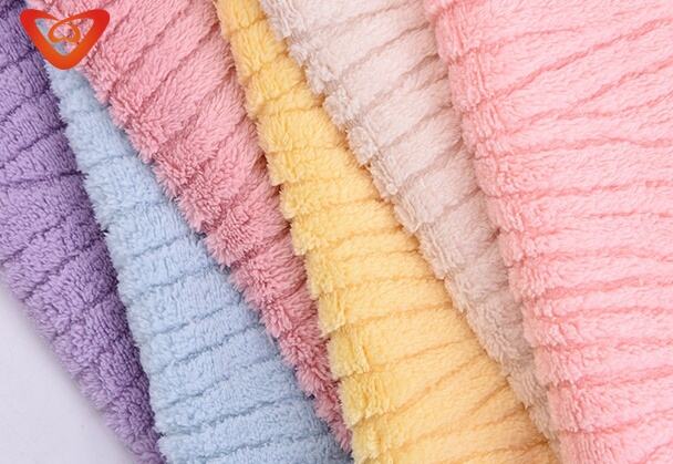 100% Polyester Soft Fluffy Sherpa Fabric Double Layer Printed Jacquard Fleece Sherpa Fabric For Pajama and Blanket factory