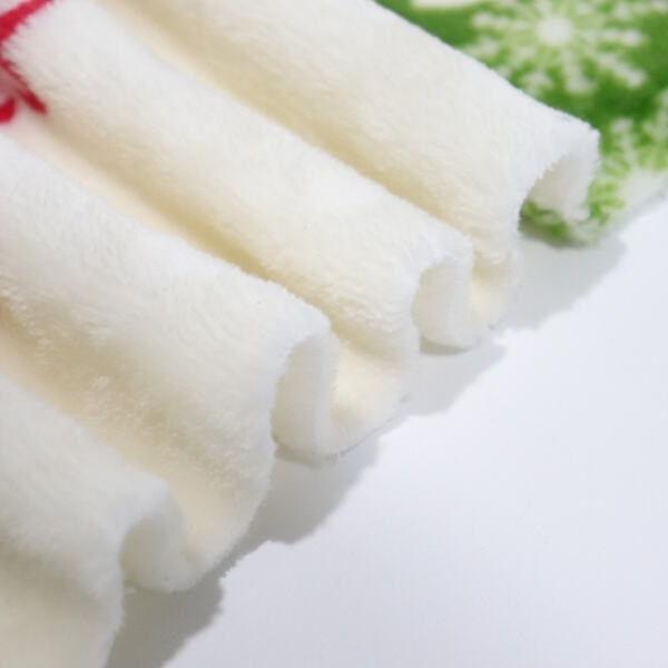 Snuggle up in a Christmas fleece scarf.
