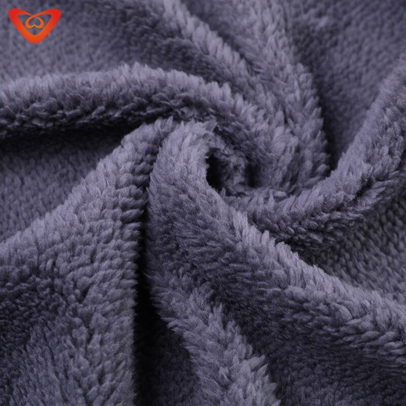 High Quality Sherpa Fabric Single Side Cozy Soft Customized Pattern Solid Sherpa Polyester Fleece Fabric details