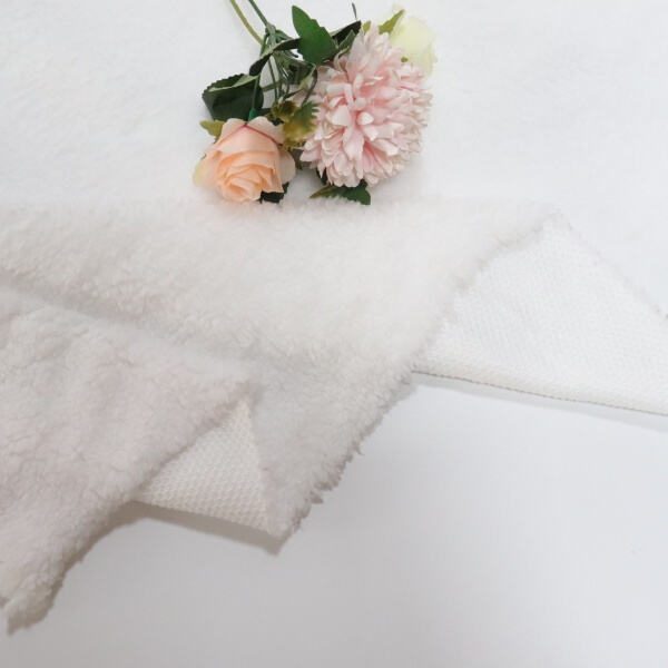 Versatile white fleece for blankets, pillows, and more.