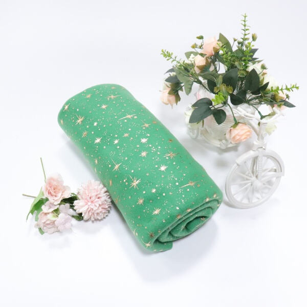 Say something with our eco-friendly green fleece blanket