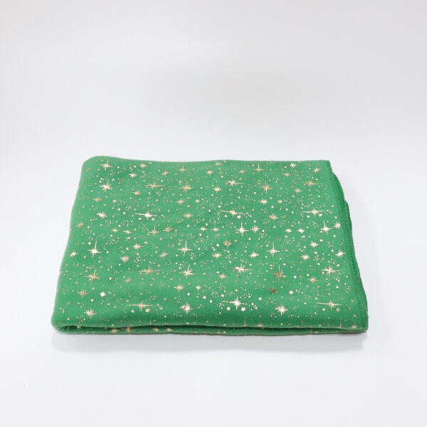Our Leaf embroidered fleece blanket has you covered in cozy yet chic fashion