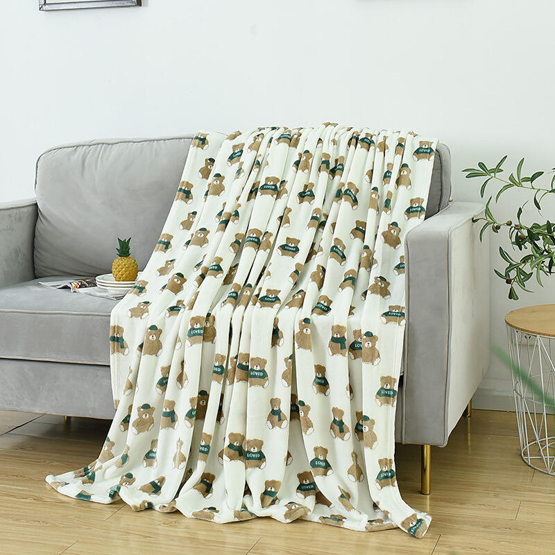 High Quality Children Cartoon Pattern Flannel Blanket Printing Lovely Soft Flannel Blanket For Kids Super Soft For Home factory