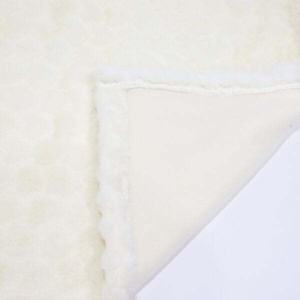 Wrap yourself in warmth with our fluffy white throw