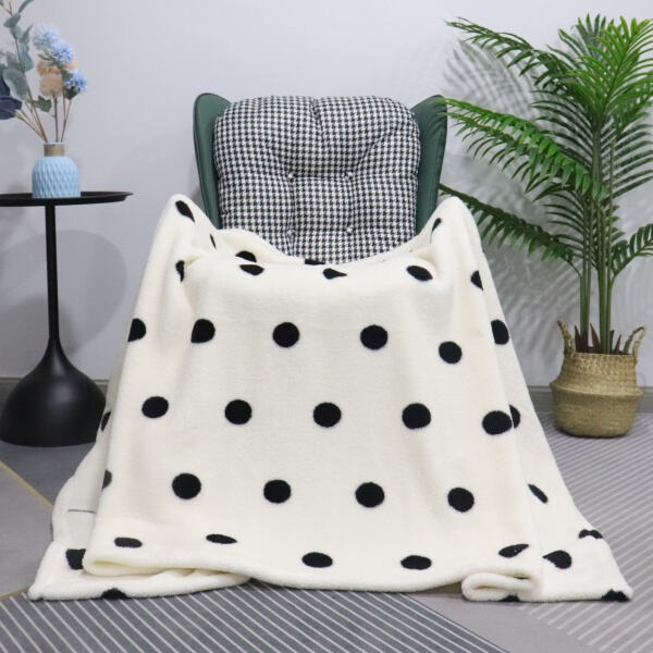 Stay warm all winter long with a plush fleece sherpa blanke