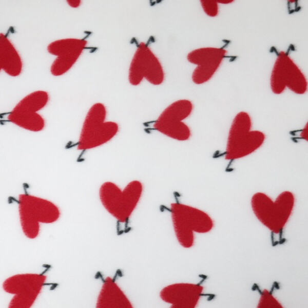 Add a pop of color to your home with our printed fleece blanke