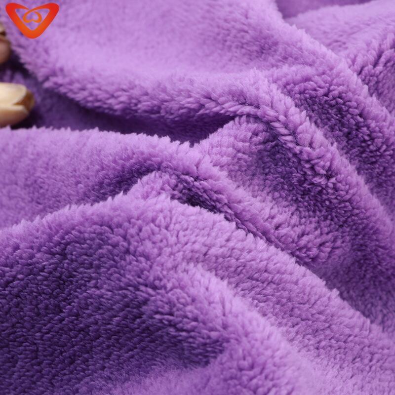 High Quality Sherpa Fabric Single Side Cozy Soft Customized Pattern Solid Sherpa Polyester Fleece Fabric manufacture