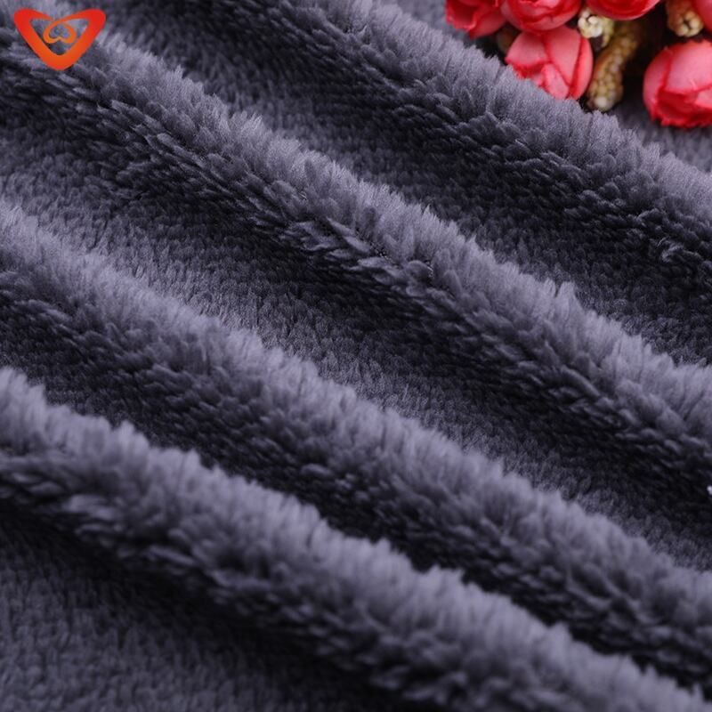 High Quality Sherpa Fabric Single Side Cozy Soft Customized Pattern Solid Sherpa Polyester Fleece Fabric supplier