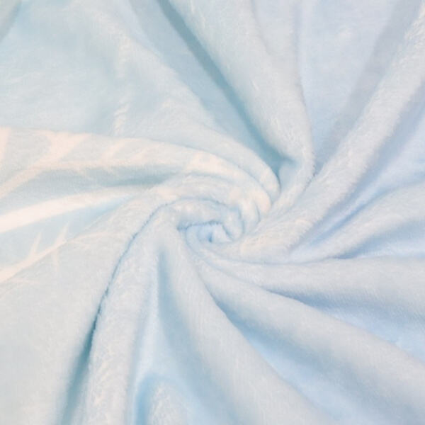 Add a pop of color to your bedding with a blue soft blanket