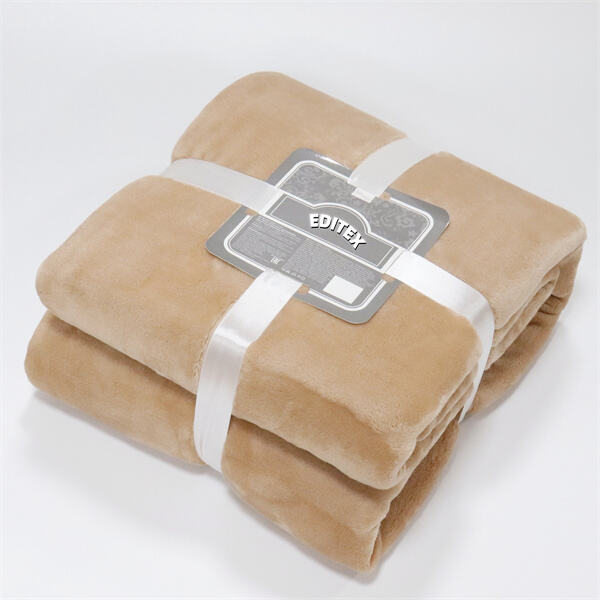 Brown Fleece Throw.