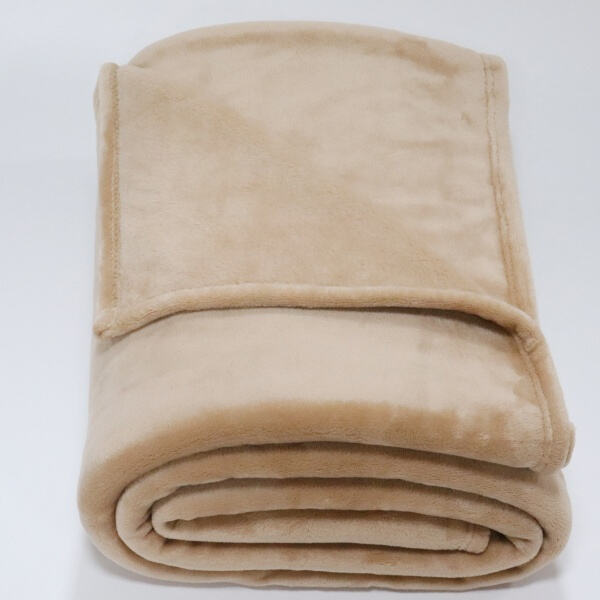 Snuggle Up Under a Brown Fleece Throw.