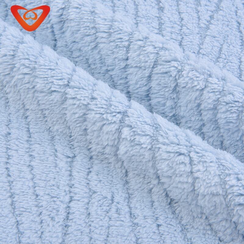 100% Polyester Soft Fluffy Sherpa Fabric Double Layer Printed Jacquard Fleece Sherpa Fabric For Pajama and Blanket details