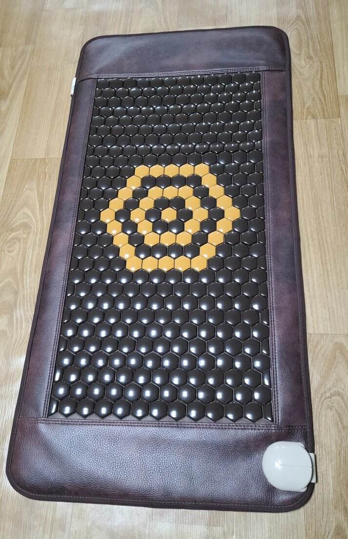 G85 Korea Heated Massage Bed Mattress Heating Stone Far Infrared Thermal Therapy Ceragem Germanium Heat Jade Tourmaline Mat manufacture