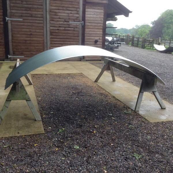 Install galvanized metal roof panels for added property value