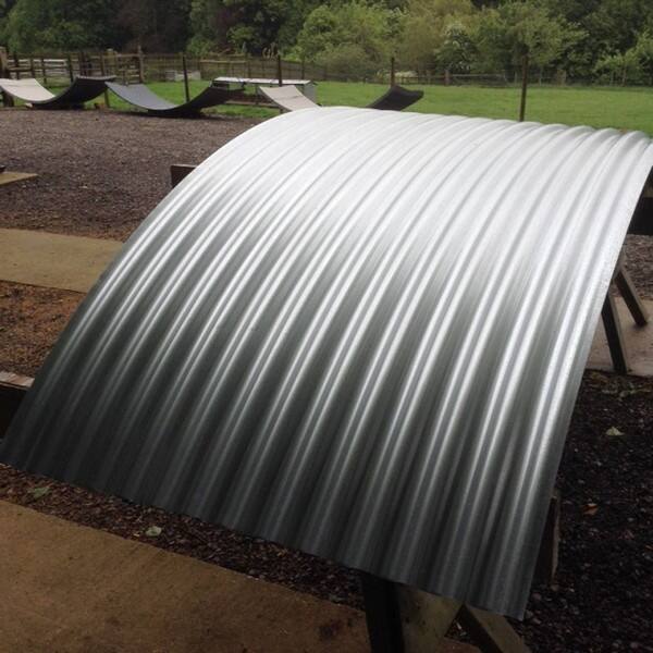 Enhance curb appeal with stylish galvanized metal roof panels