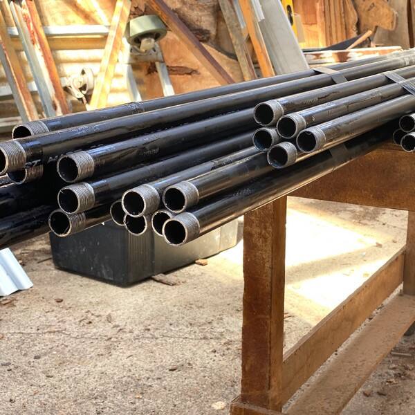 The durability and strength of threaded black pipe