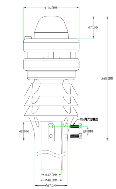 factory price Temperature Humidity Rainfall ten meteorological parameters Compact Weather Station factory