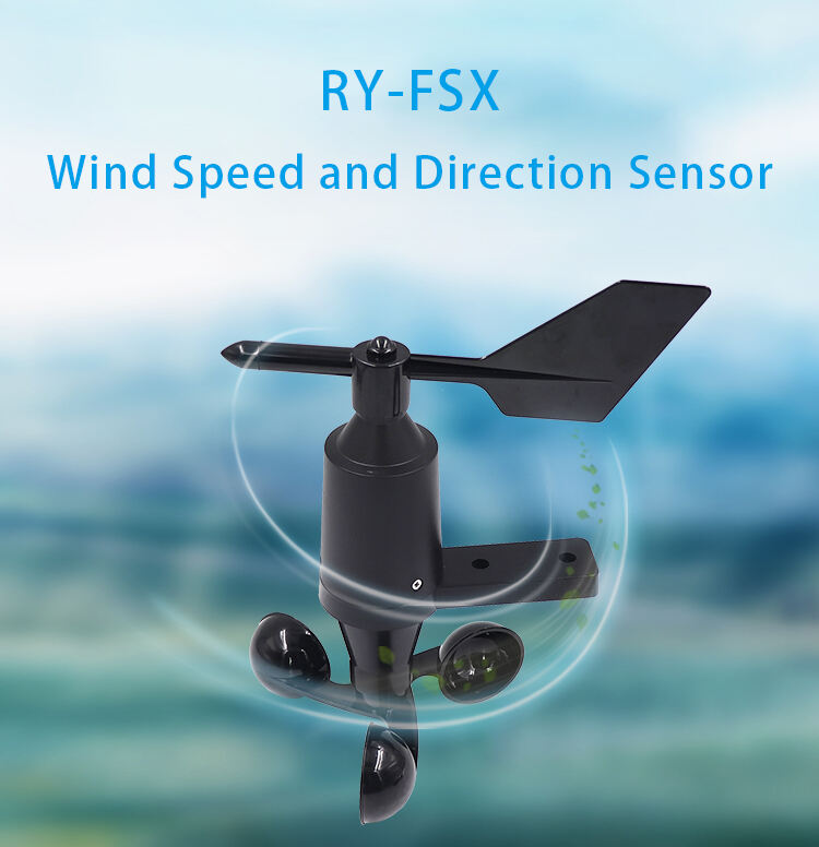 RY-FSX Rs485 Modbus 4-20ma 0-5v Meteorological Weather Station Integrated Wind Speed And Direction Anemometers manufacture