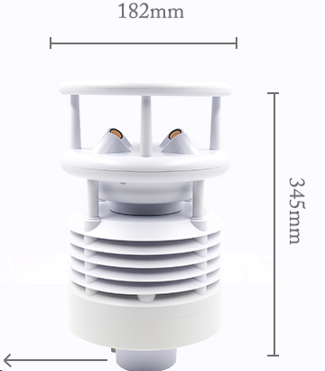 hot selling HCD6817B 7 in 1 wind speed compact weather station for meteorology supplier