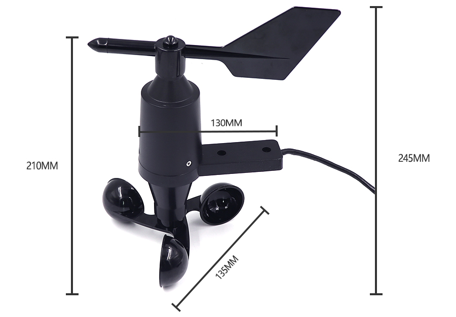 RY-FSX Rs485 Modbus 4-20ma 0-5v Meteorological Weather Station Integrated Wind Speed And Direction Anemometers manufacture