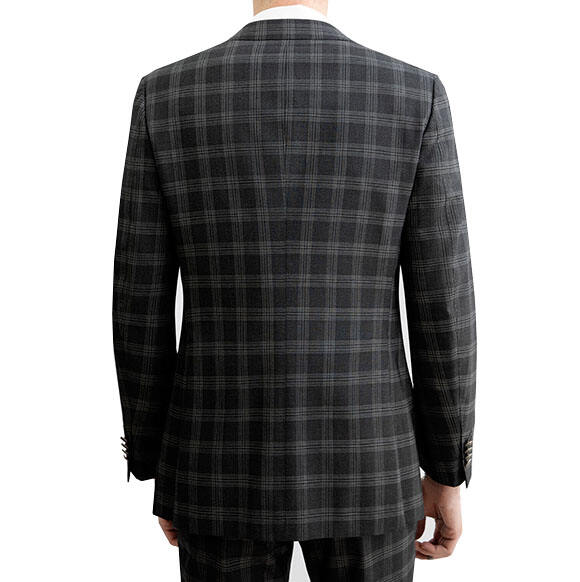 2024 Hot style business plaid Men Suit & blazer Slim Fit jacket Wedding custom mens suit factory