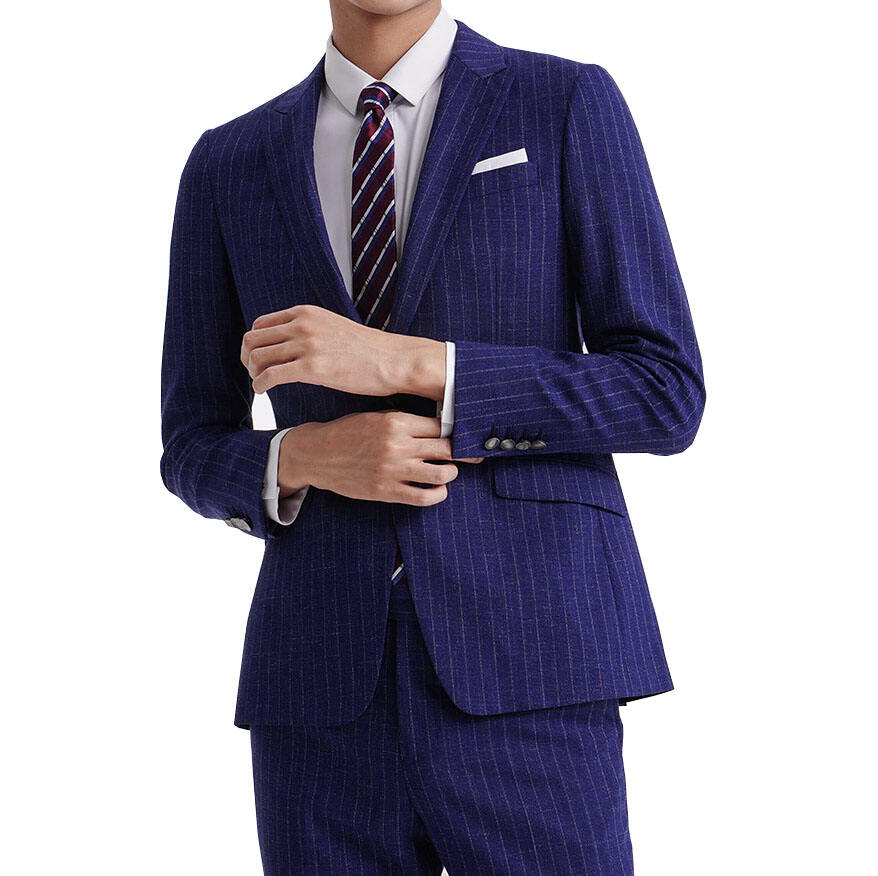 2024 High quality Business stripe jacket Wedding multicolor optional Men Suit custom men's suit details