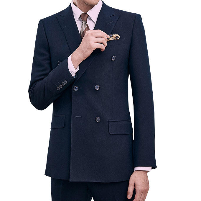 2024 Abito da uomo classico doppiopetto stile caldo Giacca da lavoro e giacca slim fit fabbrica di abiti da uomo personalizzati