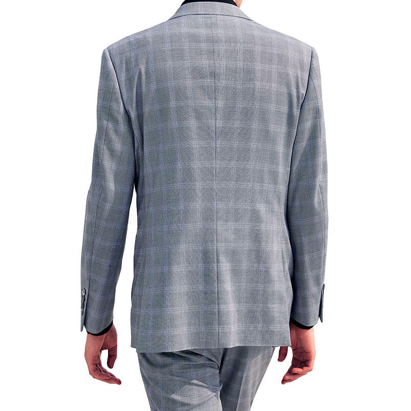 2024 Hot style single-breasted 3 pieces plaid men suit business custom men's suit factory