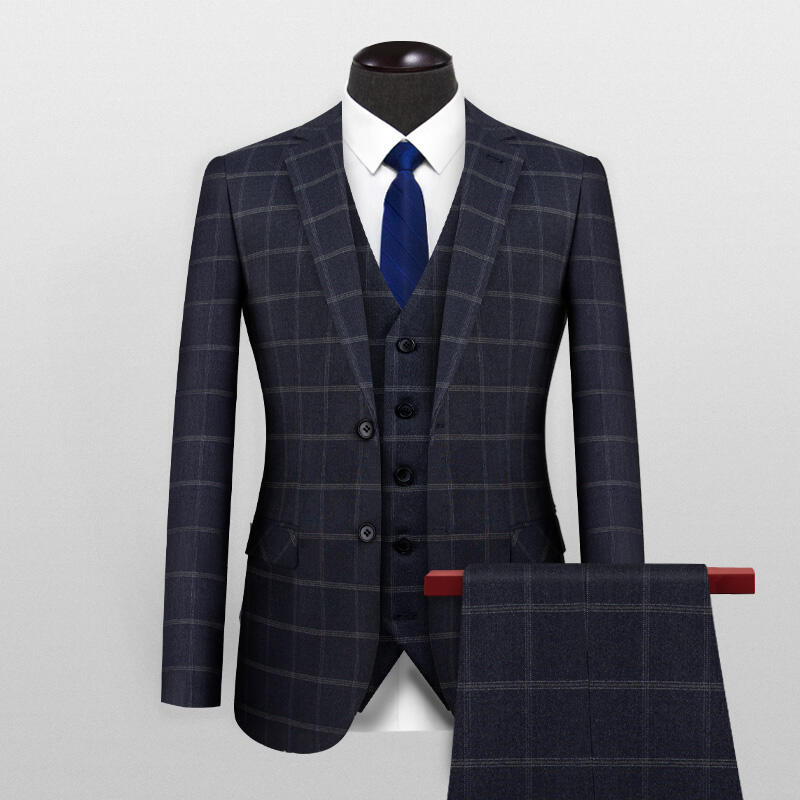 2024 Spring and Autumn business casual jacket slim-fit Anti-wrinkle flat collar custom men's suit factory