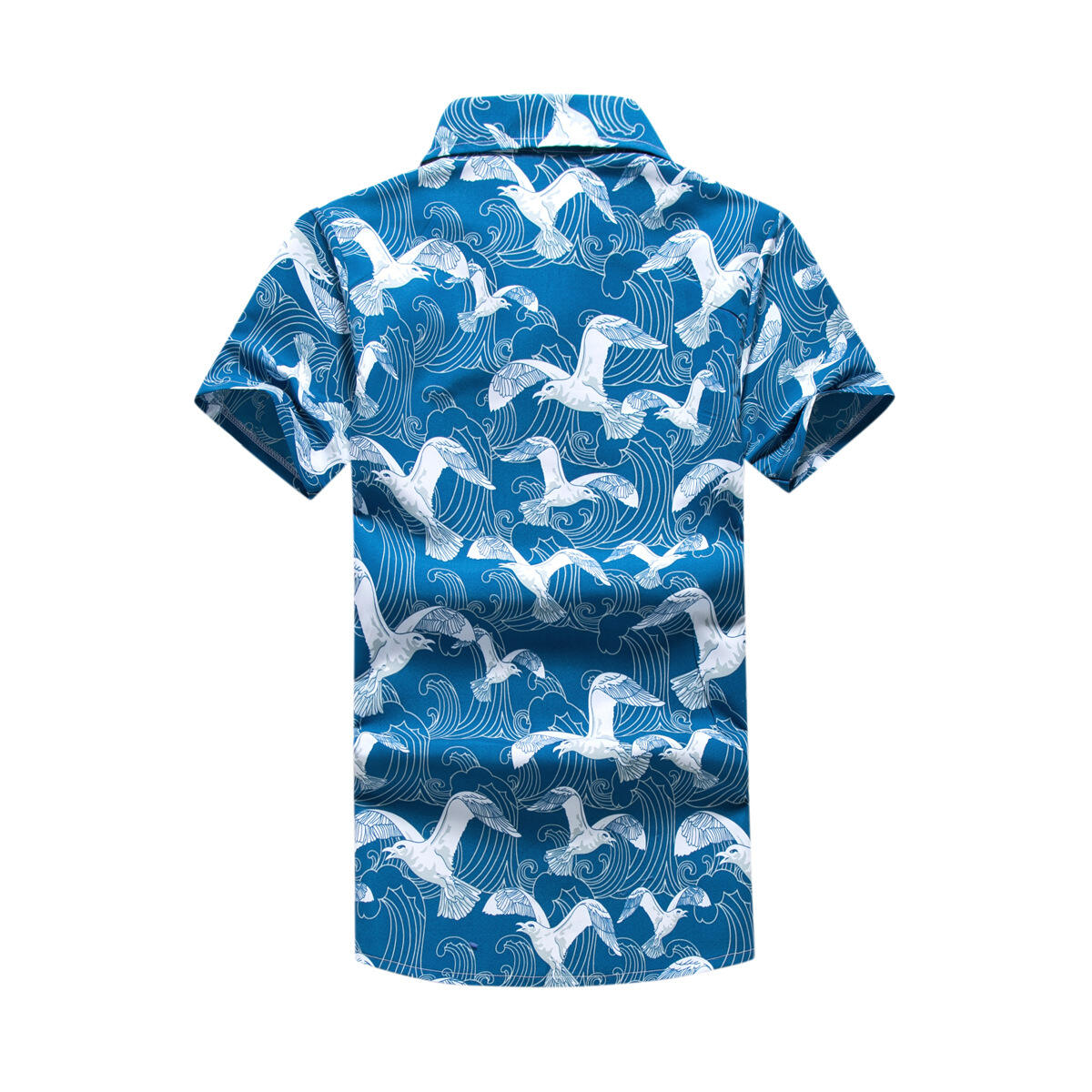 2024 High quality short sleeve shirts print shirt non-iron wrinkle custom men shirts supplier